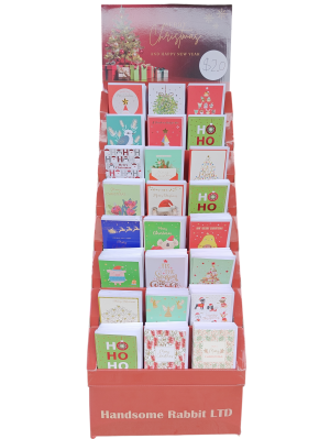 $2.00 XMS Rectangle Card With Stand(24 PocketsX 10 pcs )